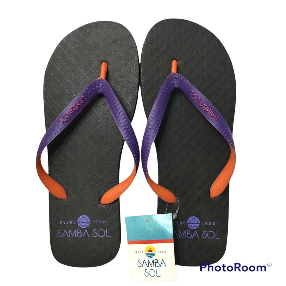 Men’s Samba Sol Flip flops size 11.5 EUR 45/6 beach low Rubber slippers Summer